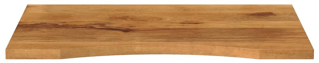 vidaXL Επιφάνεια Γραφείου Καμπύλη 80x60x2,5 εκ Μασίφ Ακατ. Μάνγκο