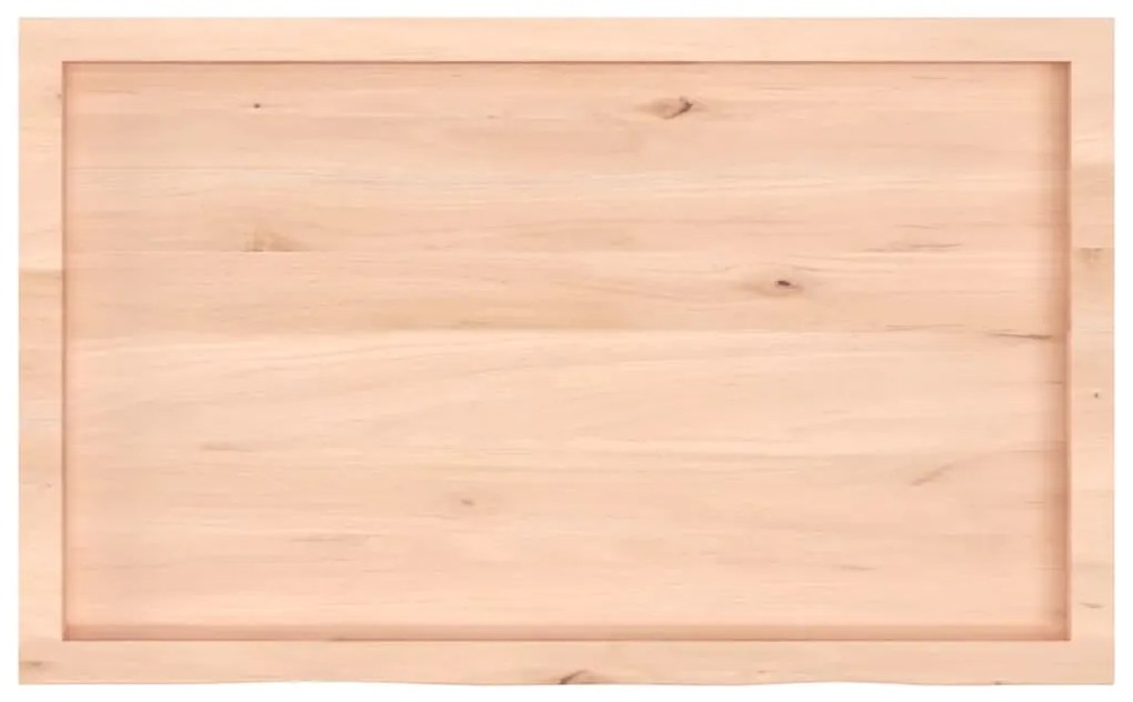 vidaXL Επιφάνεια Τραπεζιού 100x60x(2-6)εκ Ακατέργαστο Μασίφ Ξύλο Δρυός