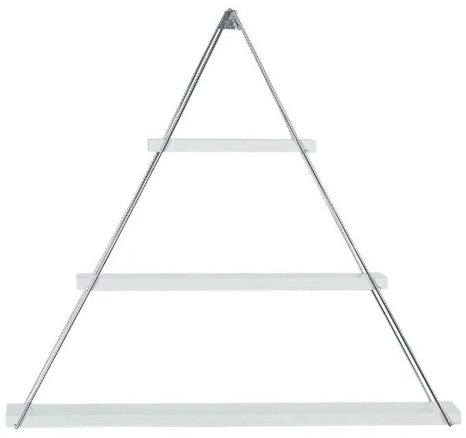 Ράφι τοίχου Elmira Triangle Fylliana Λευκό 74x13x61 εκ. 74x13x61 εκ.