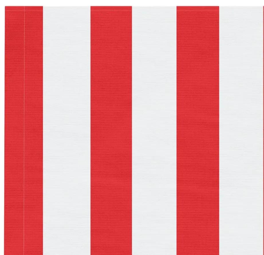 vidaXL Τεντόπανο Ανταλλακτικό Ριγέ Κόκκινο / Λευκό 4,5 x 3 μ.
