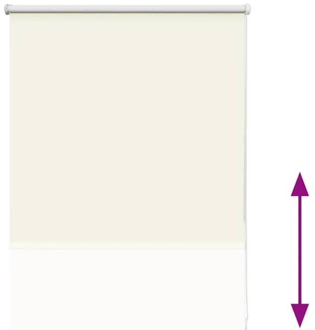vidaXL Ρολέρ Μπλακάουτ Υπόλευκη 75x130 εκ. Πλάτος υφάσματος 70,7 εκ.
