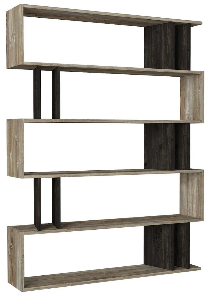 Βιβλιοθήκη Antipaxi Sonoma/Wenge 122x26x159cm - 14410078 - 14410078