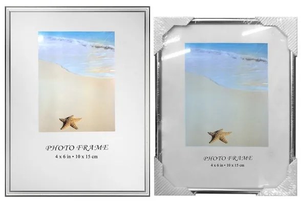 Κορνίζα Αλουμινίου Ασημί 10x15εκ. Homie 12-2028