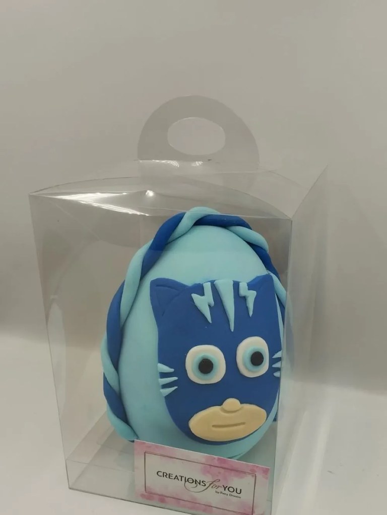 Τύπου Catboy Πιτζαμοήρωας  Αωματική λαμπάδα - Σετ Λαμπάδα και πλάτη