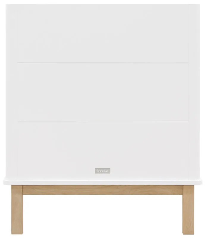 Βρεφικό Κρεβάτι Mika 70x140cm  White + Oak Bopita