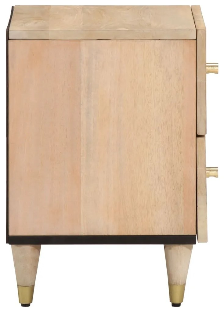 vidaXL Κομοδίνο 40 x 33 x 46 εκ. από Μασίφ Ξύλο Μάνγκο