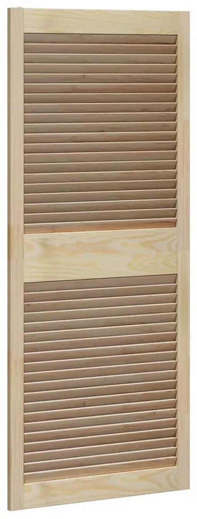 vidaXL Πόρτα Ντουλάπας Φυσικό 140.5 x 2 x 59.5 εκ Στερεά ξυλεία πεύκου