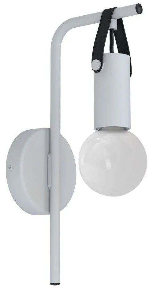 Φωτιστικό Τοίχου - Απλίκα Apricale 98283 Grey-Black Eglo Metal, Leather