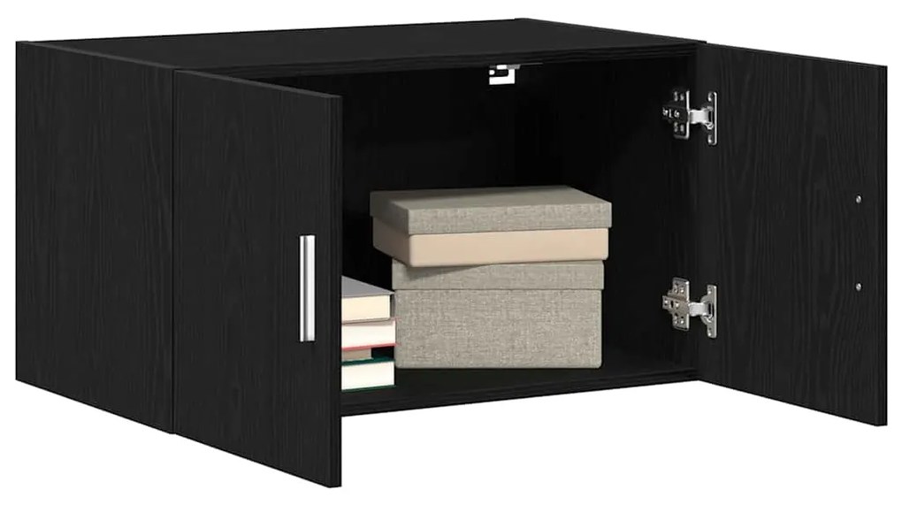 vidaXL Ντουλάπι Τοίχου Μαύρο Δρυς 70x42,5x40 εκ Επεξεργασμένο Ξύλο