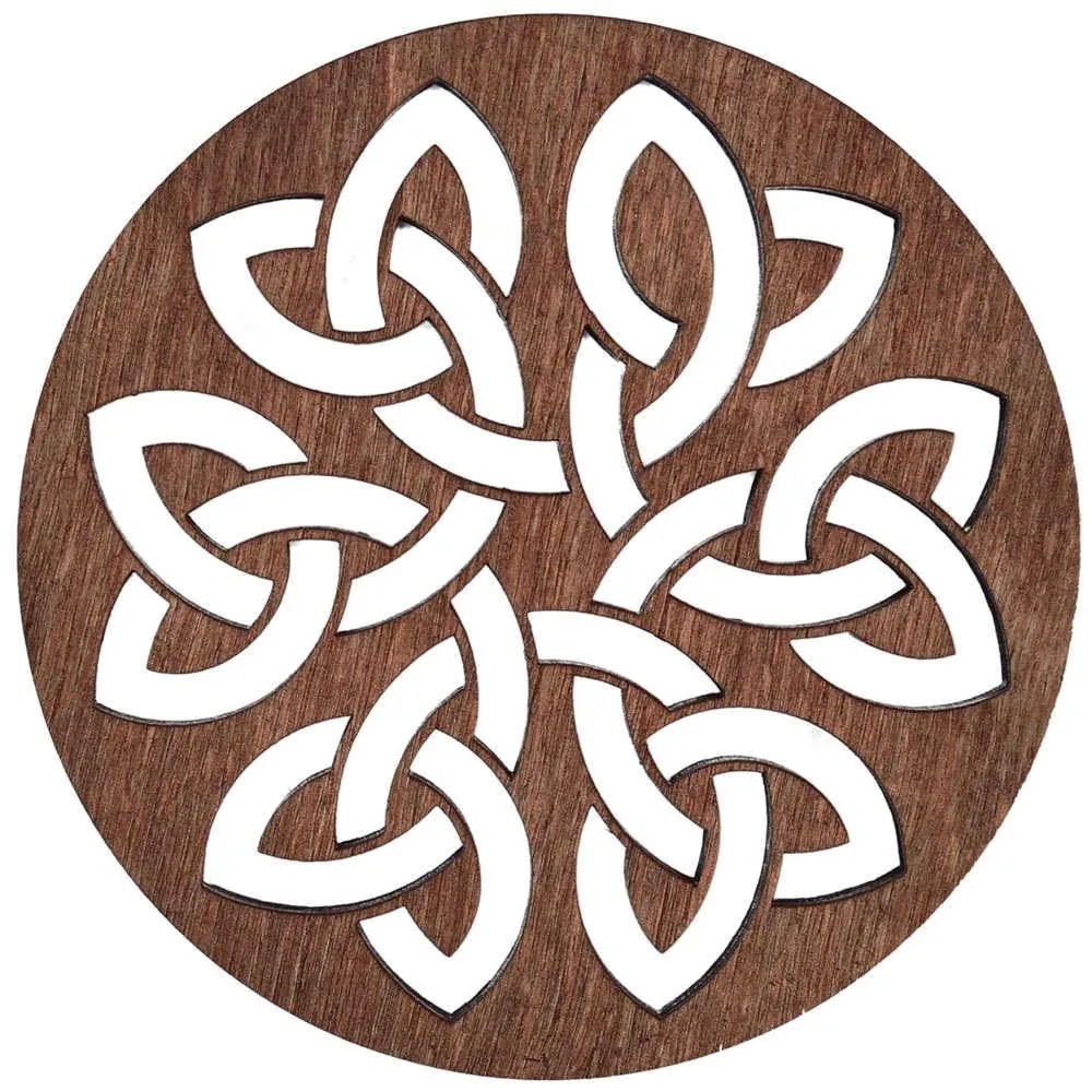 Σουπλά Lugh (Σετ 4Τμχ) 790PYN1120 36x36cm Cherry Hermia Wood