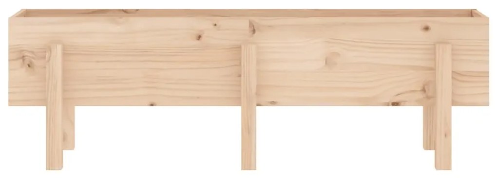 vidaXL Ζαρντινιέρα Υπερυψωμένη 121 x 30 x 38 εκ. από Μασίφ Ξύλο Πεύκου