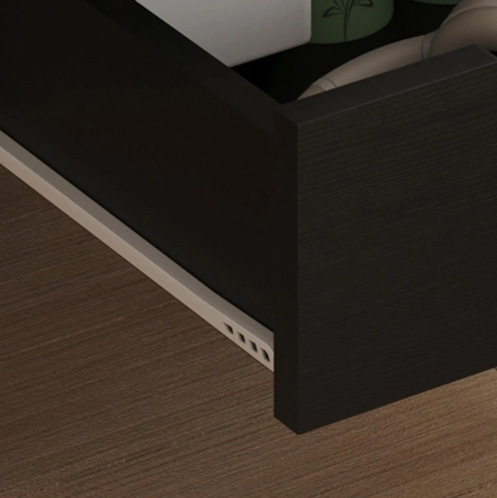 Κομοδίνο DINKL μελαμίνη - 2 συρτάρια Wenge 29,5x29,5x45Υ εκ. 29.5x29.5x45 εκ.