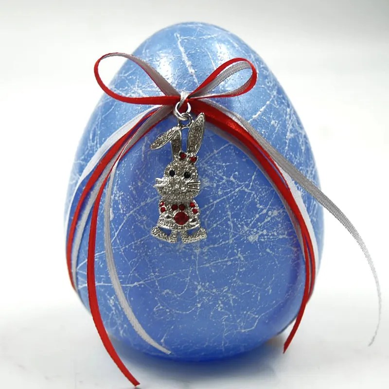 Πασχαλινό Διακοσμητικό Αυγό Γυάλινο Μπλε Royal Art 13εκ. GOU21/8/12LBL