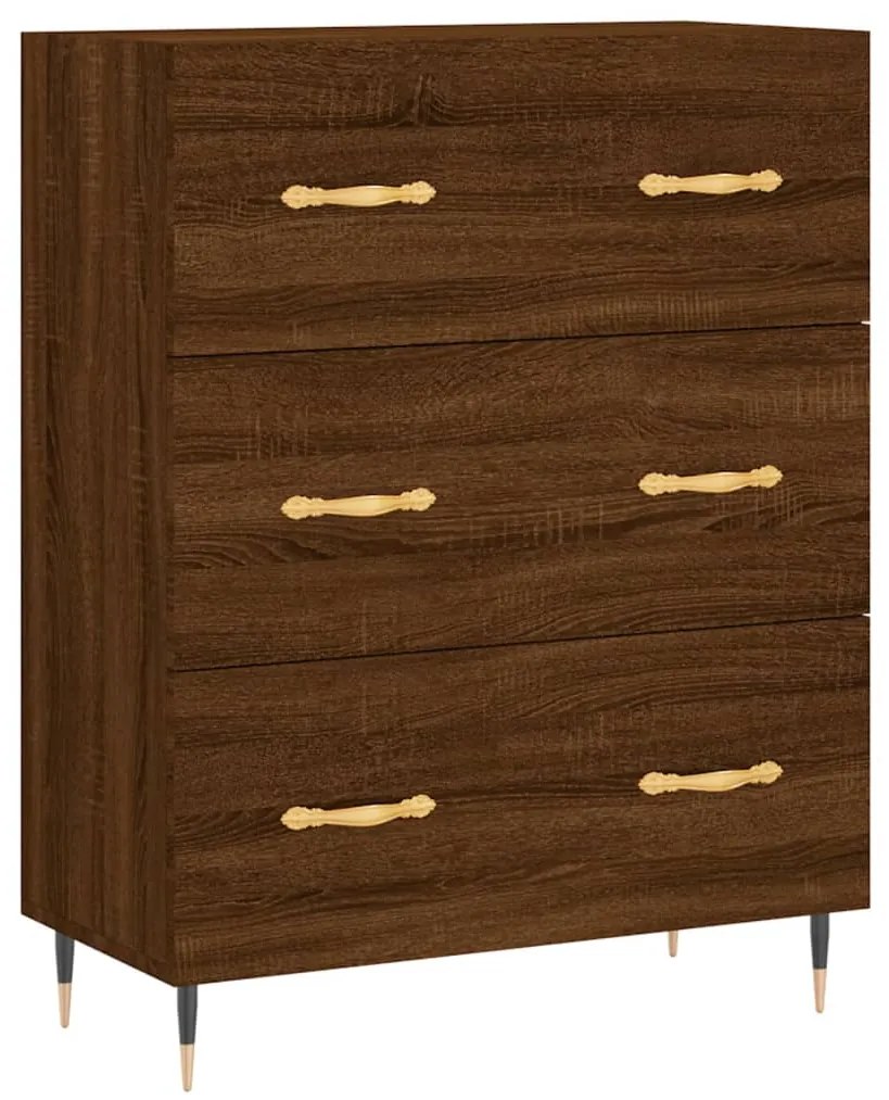 vidaXL Ντουλάπι Καφέ Δρυς 69,5 x 34 x 90 εκ. Επεξεργασμένο Ξύλο