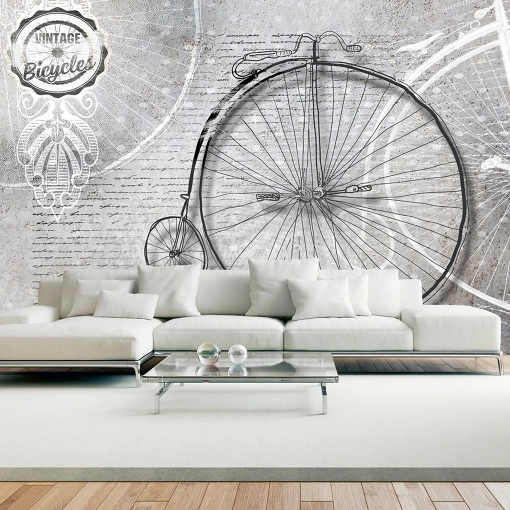 Φωτοταπετσαρία - Vintage bicycles - black and white 300x210