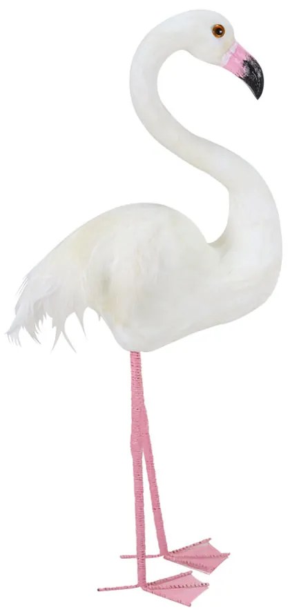 GRAN FLAMINGO DECO ΦΛΑΜΙΝΓΚΟ POLYFOAM ΛΕΥΚΟ H52cm - 020836 - 020836