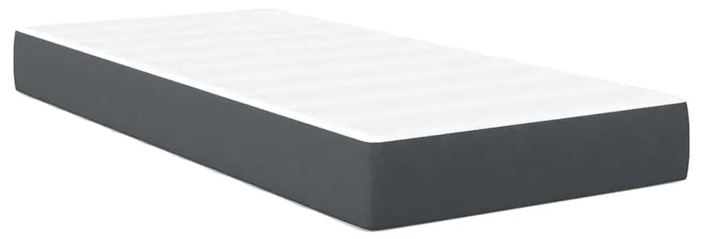 vidaXL Στρώμα Κρεβατιού με στρώμα Γκρι 80 x 200 cm ύφασμα
