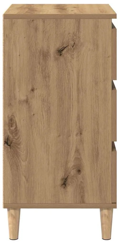 vidaXL Κομοδίνο artisan δρυς 40 x 35 x 70 εκ. Επεξεργασμένο ξύλο
