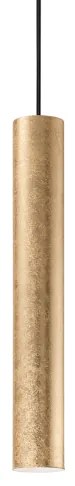 Κρεμαστό φωτιστικό κύλινδρος LOOK SP 1 Φ6 Ideal Lux-141817-Χρυσό 141817