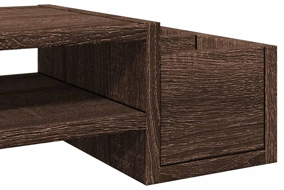 vidaXL Βάση Οθόνης με Αποθ. Καφέ Δρυς 70x27x15 εκ. Επεξεργ. Ξύλο