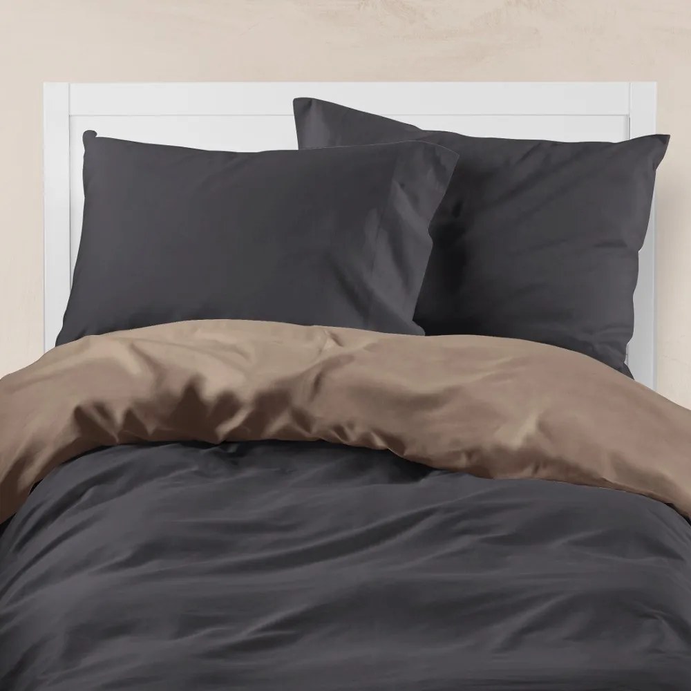 Παπλωματοθήκη Μονόχρωμη Solid Διπλή Puce-Grey 220 x 240 cm 000302118082