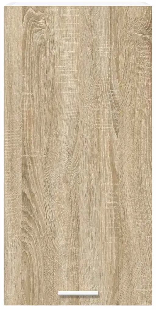 vidaXL Κρεμαστό ντουλάπι Σομόνα Δρυς και Λευκό 40 x 31 x 80 εκ.