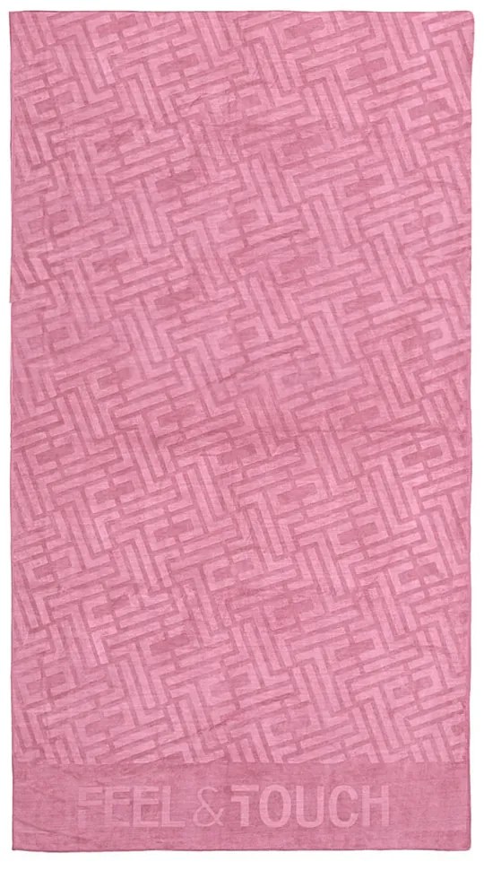 Πετσέτα Θαλάσσης (90x170) Feel &amp; Touch Icon Wild Rose