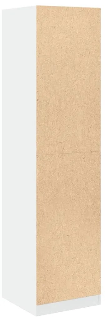 vidaXL Ντουλάπα Λευκή 50 x 50 x 200 εκ. από Επεξ. Ξύλο