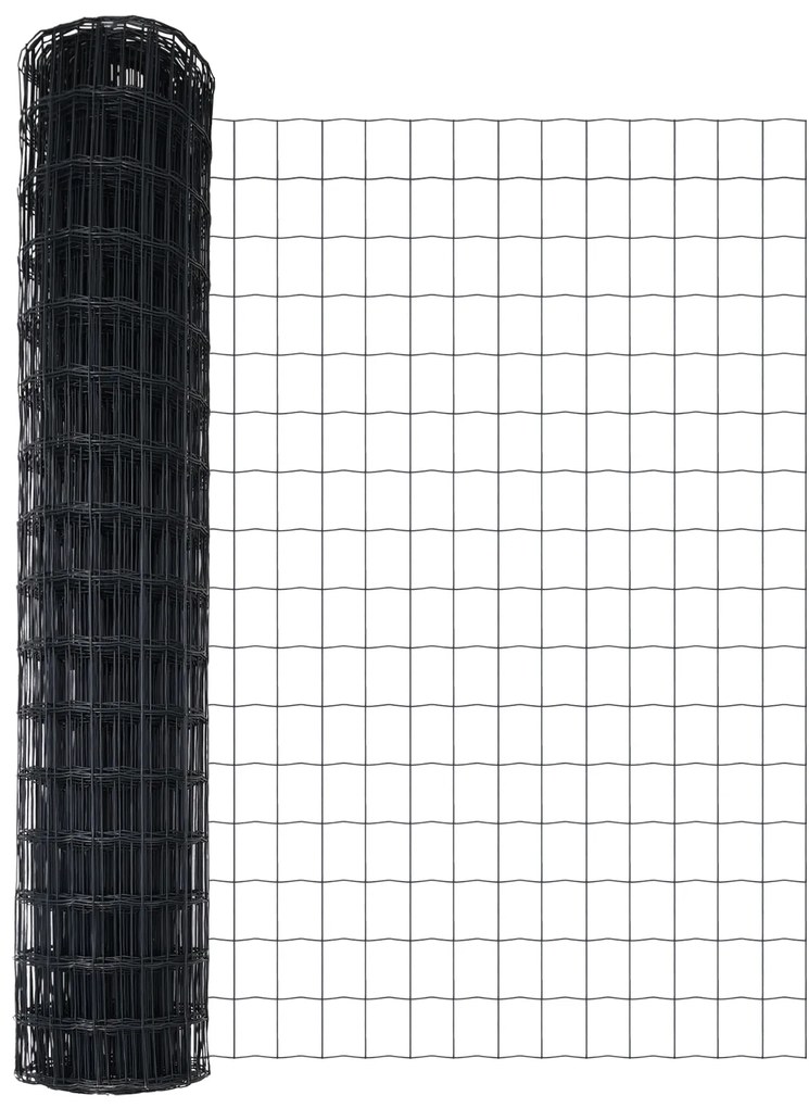 vidaXL Euro Fence με 7 Φλάντζες 1x10 μ Γαλβανισμένος Χάλυβας