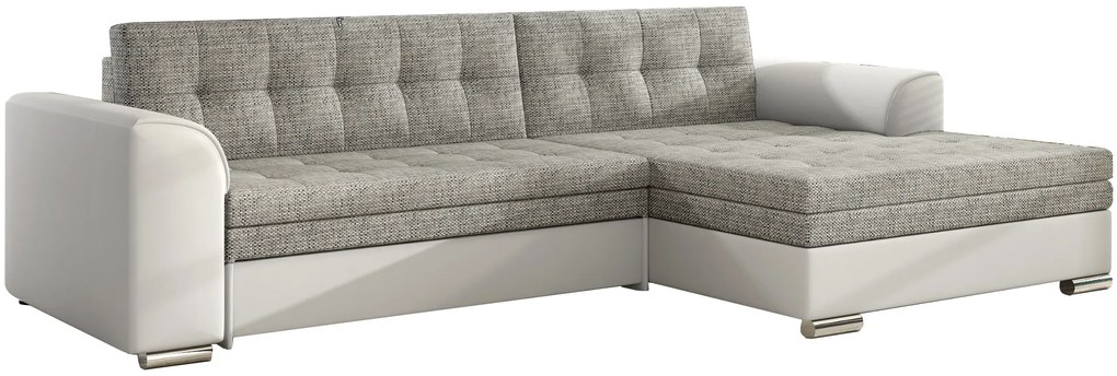 Γωνιακός καναπές Comfort-Δεξιά-Λευκό - γκρι - 270.00Χ165.00Χ80.00cm