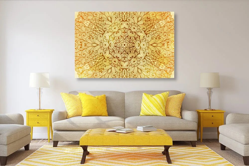 Εικόνα Golden Ethnic Mandala - 120x80