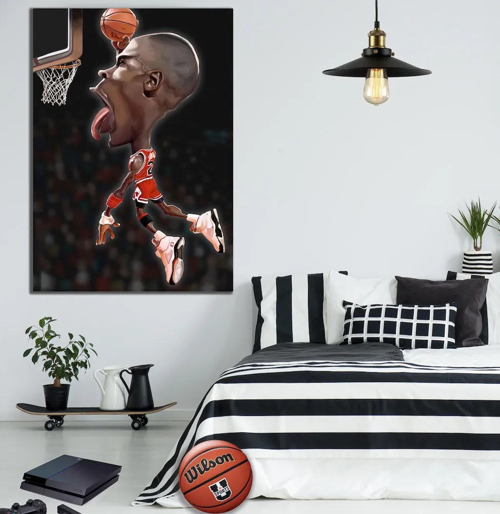 Πίνακας σε καμβά Slam Dunk Jordan KNV1055 80cm x 120cm