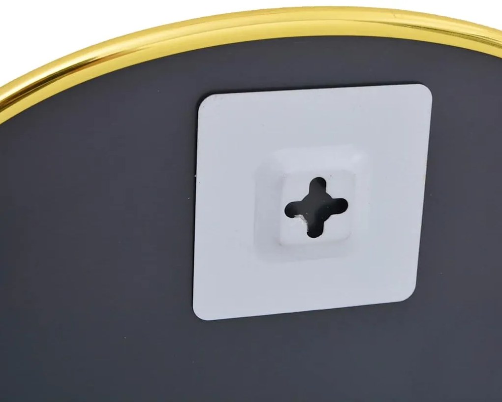 vidaXL Καθρέφτης Τοίχου Χρυσός 50x35 εκ.