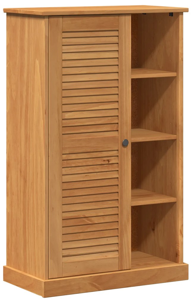 vidaXL Ντουλάπι Μπάνιου καφέ μελί 68 x 34 x 110 εκ. Μασίφ ξύλο πεύκου