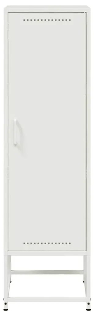 vidaXL Μπουφές Λευκός 36x39x123 εκ. από Ατσάλι