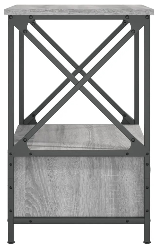 vidaXL Κομοδίνο Γκρι Sonoma 50 x 41 x 65 εκ. από Επεξεργασμένο Ξύλο