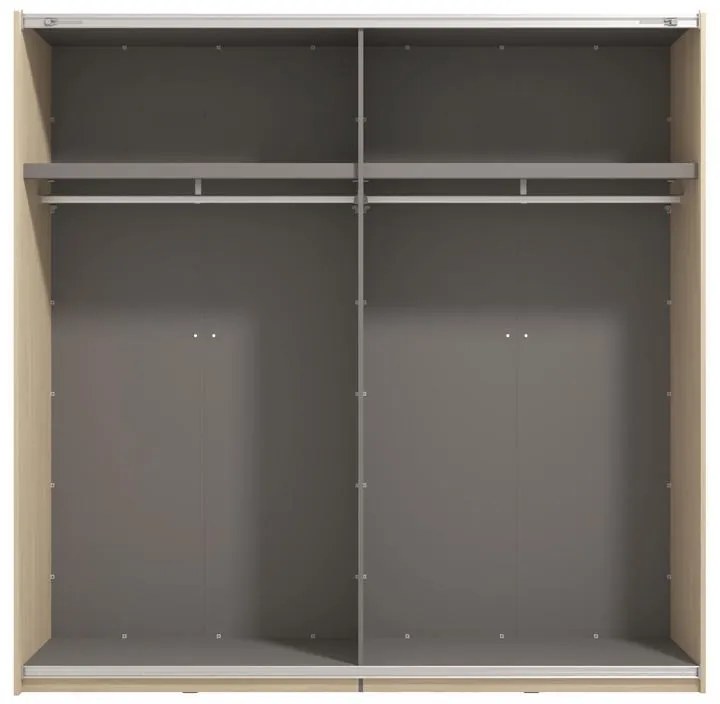 Ντουλάπα Συρόμενη ARBELA 220 OG με Καθρέπτη σε Light Port Oak 220x61x218εκ. 220x61x218 εκ.