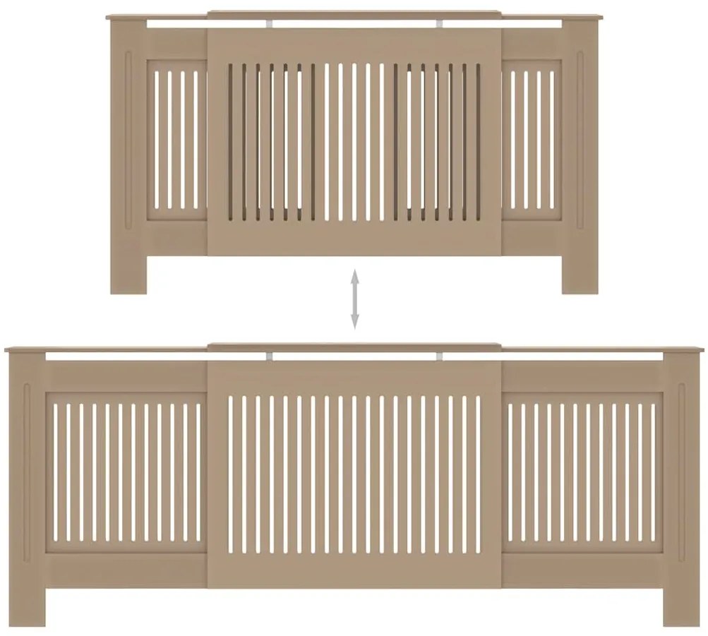 vidaXL Κάλυμμα Καλοριφέρ 205 εκ. από MDF