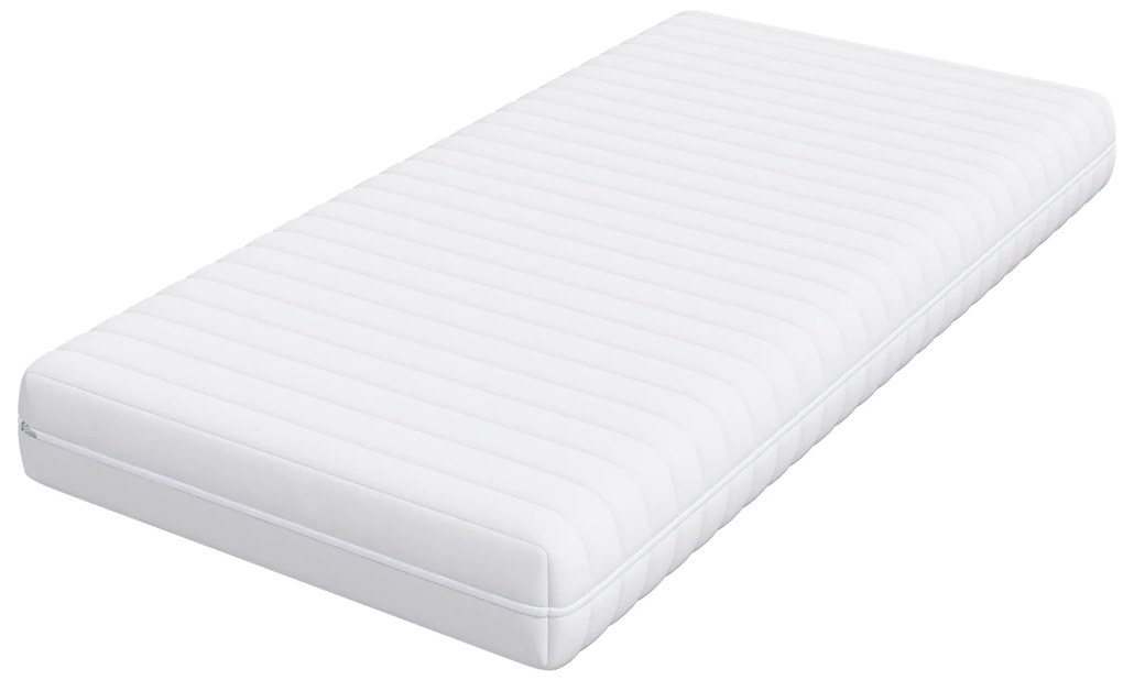 vidaXL Στρώμα Λευκό 90 x 200 cm Πολυεστέρας