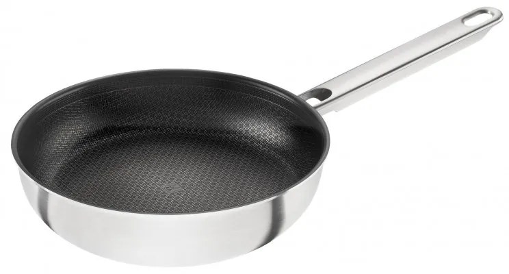 Βαθύ τηγάνι Zwilling Joy Plus 1029411, 20 cm, αντικολλητική επίστρωση Permaresist Ultra, ανοξείδωτο ατσάλι 18/10, Φούρνος και επαγωγή, Ασημί
