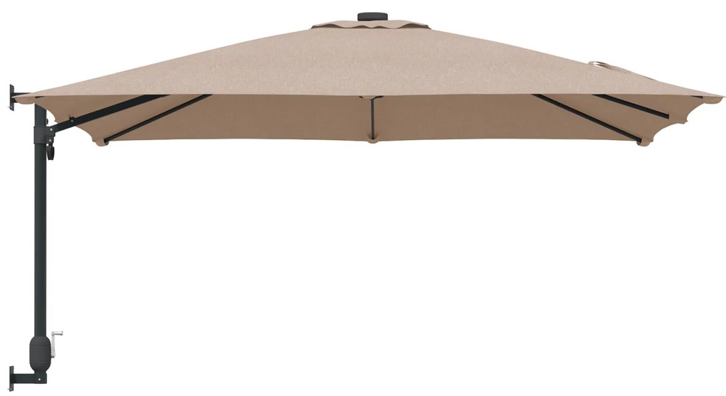 vidaXL Ομπρέλα Τοίχου Κήπου Ταπέ 247 cm