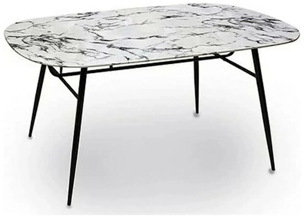 Βοηθητικό Τραπέζι Gift Decor Λευκό Μαύρο 90 x 76,5 x 160 cm