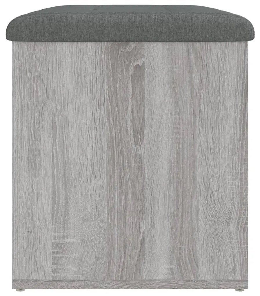 vidaXL Παγκάκι Αποθήκευσης Γκρι Sonoma 62x42x45 εκ. Επεξεργασμένο Ξύλο