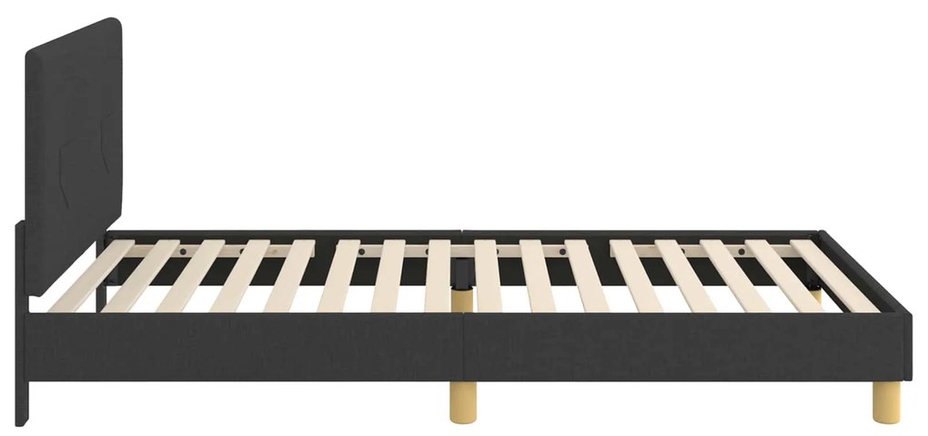 vidaXL Κρεβάτι Παιδικής Κρεβατοκάμαρας με Κεφαλάκι Μαύρο 90 x 200 cm