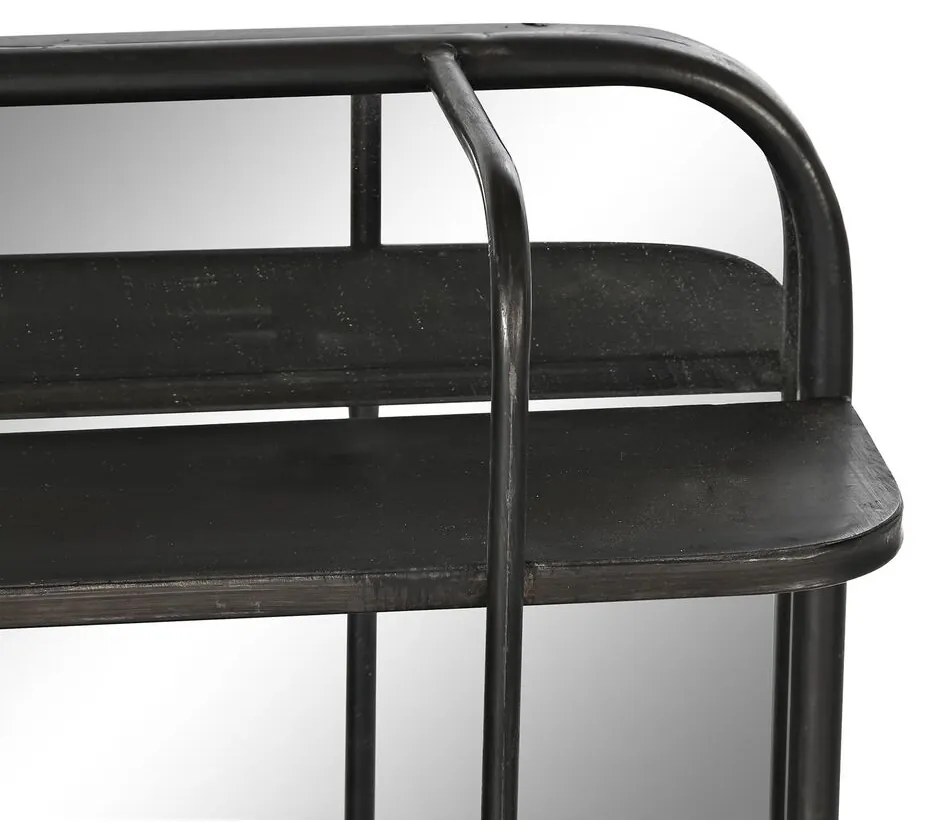 Τοίχο καθρέφτη DKD Home Decor Μαύρο 80 x 12 x 50 cm