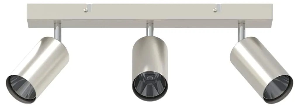 vidaXL Σποτ οροφής Βουρτσισμένο Νίκελ 38 x 5.5 x 16.5 εκ Ατσάλι