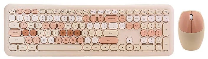 Wireless keyboard + mouse set MOFII 666 2.4G (beige)