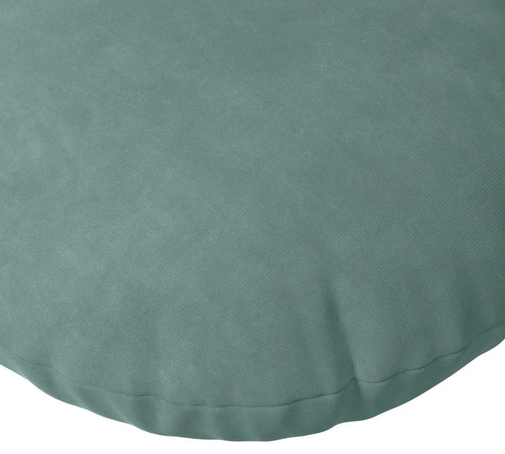 vidaXL Μαξιλάρια καθισμάτων 2 pcs Θαλασσί Ø 40 x 13 εκ. Βελούδο