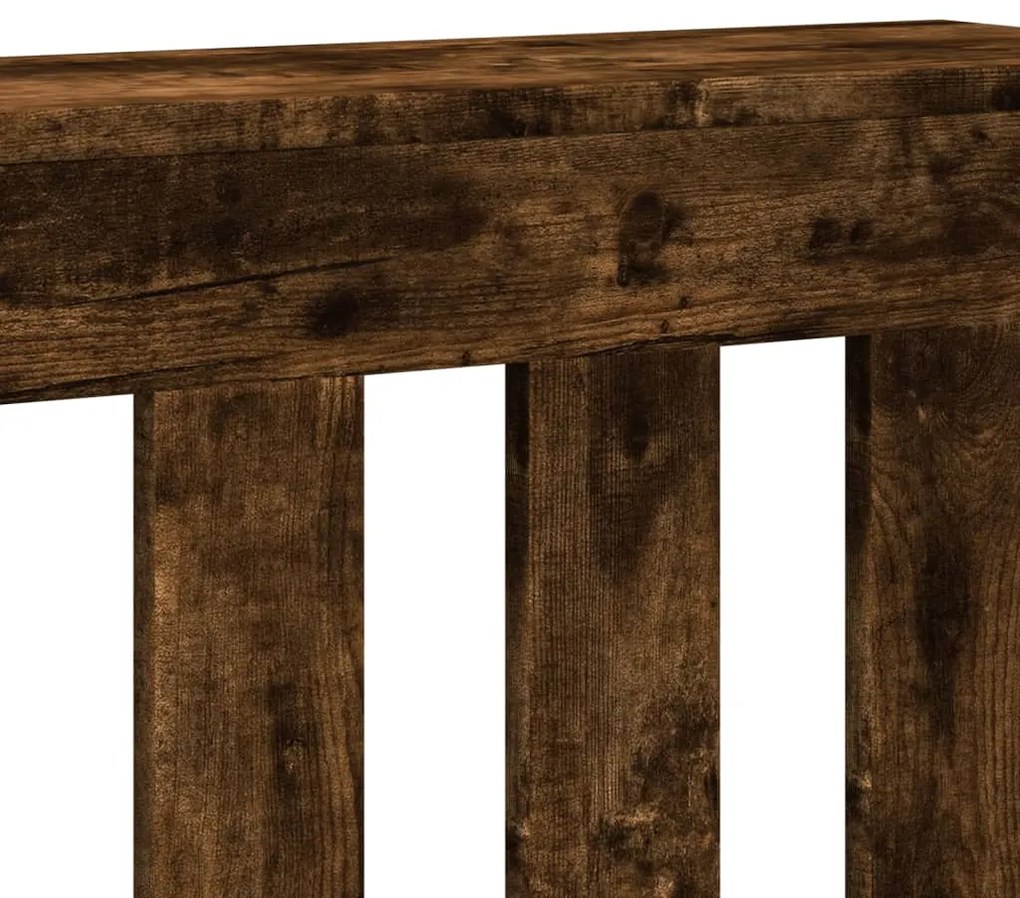 vidaXL Κάλυμμα Καλοριφέρ Καπνιστή Δρυς 175x20x82εκ. Επεξεργασμένο Ξύλο