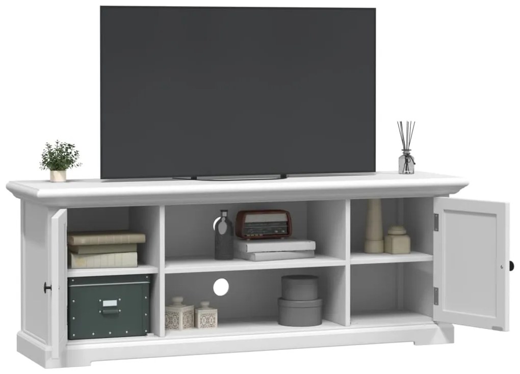 vidaXL Έπιπλο Τηλεόρασης Λευκό 110x30x41 εκ. από Επεξεργασμένο Ξύλο